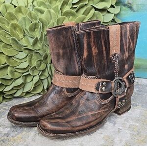 Bed Stu Brand Roma Moto Boots
